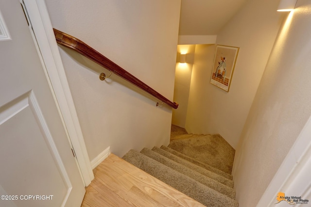 view of stairway