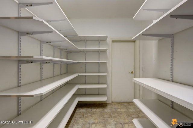 view of storage area