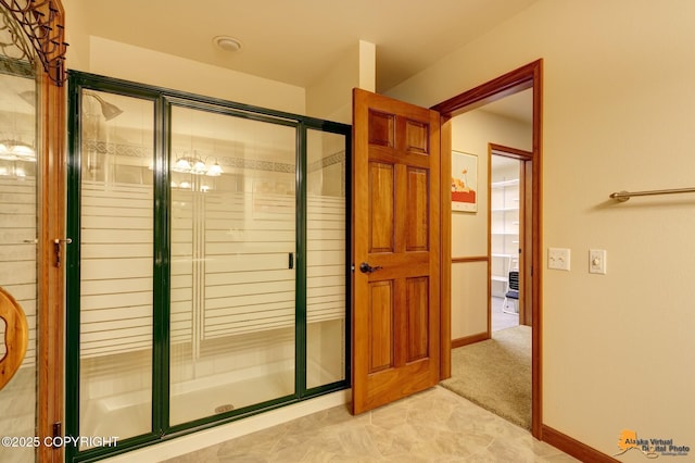 full bath with a stall shower