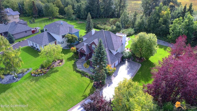 view from above of property
