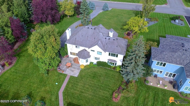 aerial view of property and surrounding area