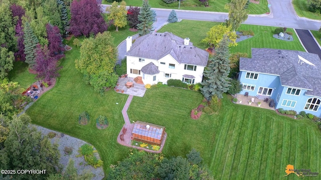 view from above of property