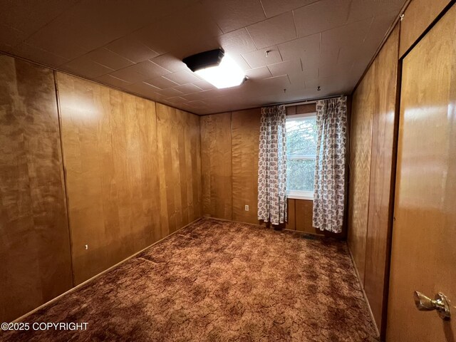 7700 Dover Ave, Anchorage, AK 99504 - spare room with carpet floors and wooden walls