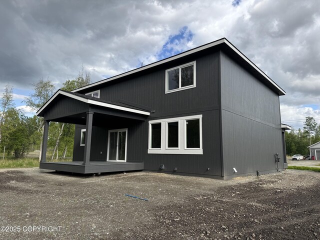 3120 W Wintergreen Dr, Wasilla, AK 99623 - rear view of property featuring a wooden deck