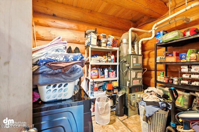 view of storage area