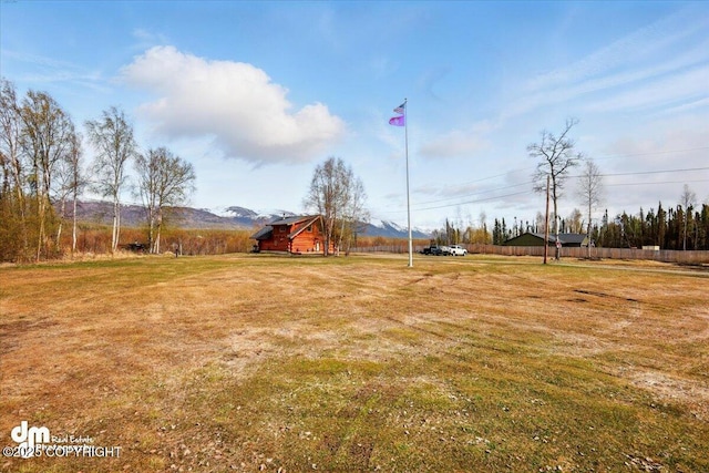 view of green lawn