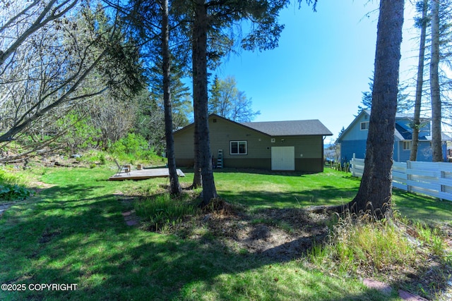 876 Lupine Ct, Homer, AK 99603 - view of yard featuring a deck