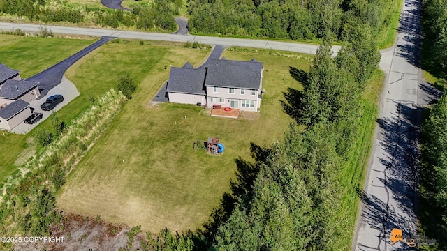 10588 E Nighthawk Cir, Palmer, AK 99645 - view from above of property