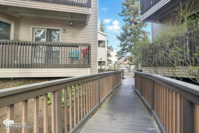 view of property's community with a deck