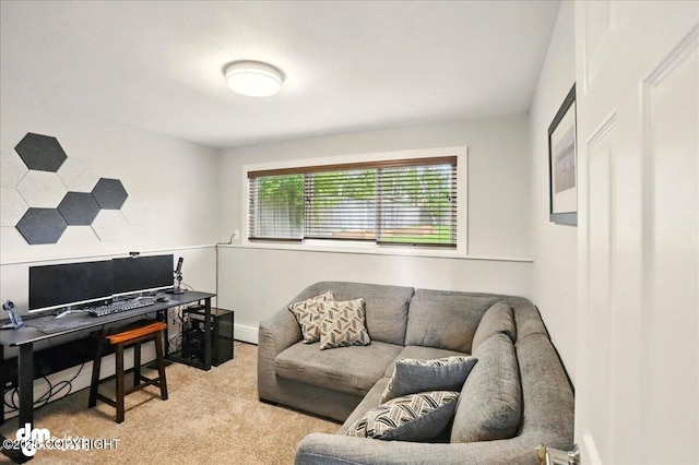 1831 S Salem Dr, Anchorage, AK 99508 - carpeted home office with baseboards