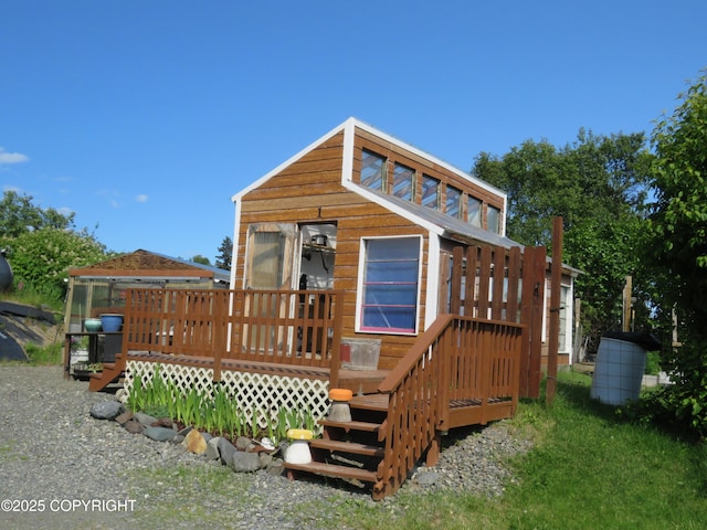 2340 E End Rd, Homer, AK 99603 - view of front of home featuring a wooden deck