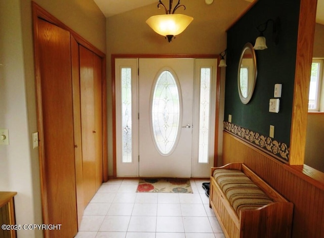 2340 E End Rd, Homer, AK 99603 - entrance foyer featuring a wainscoted wall and light tile patterned floors