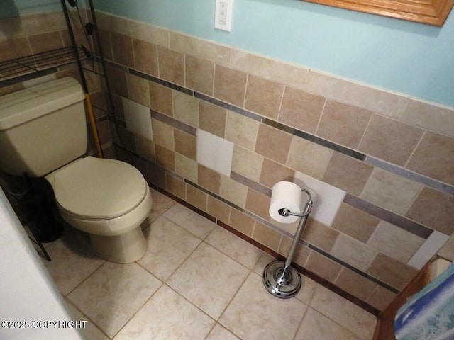 2340 E End Rd, Homer, AK 99603 - bathroom with toilet and tile walls