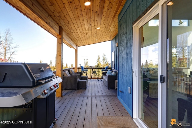 8236 Byron Dr, Anchorage, AK 99516 - deck featuring area for grilling and an outdoor living space