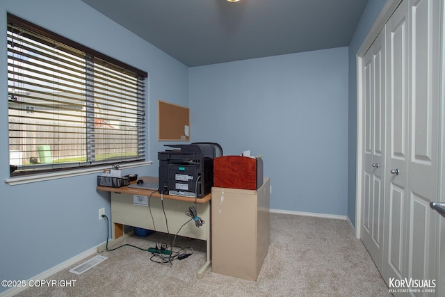 3025 Seclusion Cove Dr # 43, Anchorage, AK 99515 - home office featuring carpet floors and baseboards