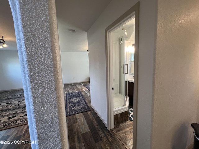981 E Susitna Dr, Wasilla, AK 99654 - hall with wood finished floors