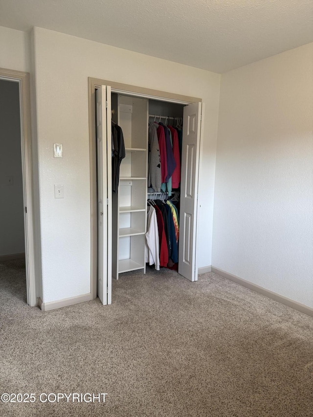 981 E Susitna Dr, Wasilla, AK 99654 - unfurnished bedroom featuring carpet, baseboards, and a closet