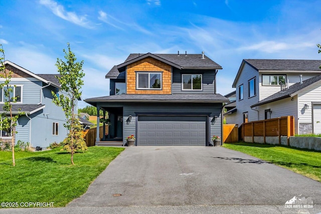 2945 Morgan Loop, Anchorage, AK 99516 - view of front of property with a garage, driveway, and roof with shingles