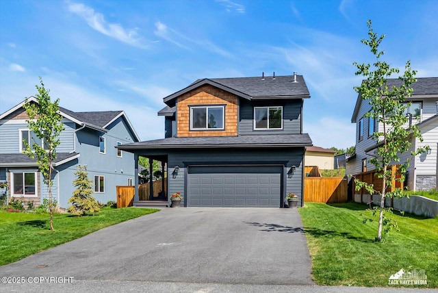 2945 Morgan Loop, Anchorage, AK 99516 - view of front facade featuring a garage, asphalt driveway, and a shingled roof