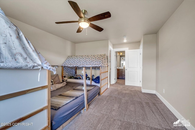 2945 Morgan Loop, Anchorage, AK 99516 - bedroom with carpet floors, baseboards, and a ceiling fan