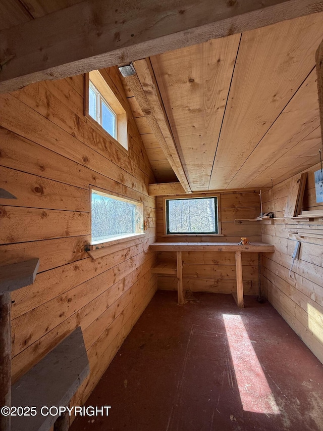 view of storage area
