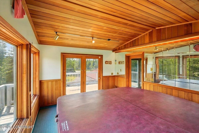 4035 S Tustin Dr, Palmer, AK 99645 - sunroom with track lighting and french doors