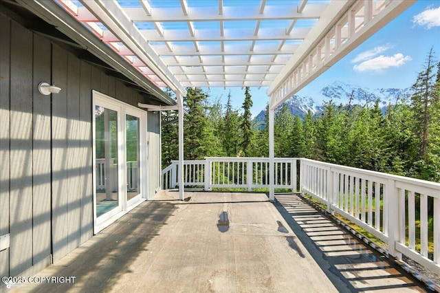 4035 S Tustin Dr, Palmer, AK 99645 - view of patio / terrace with a pergola
