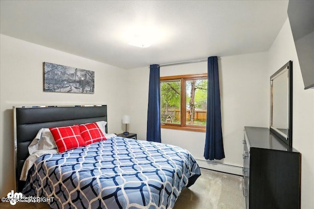4320 Seeley Cir, Anchorage, AK 99502 - carpeted bedroom featuring baseboard heating
