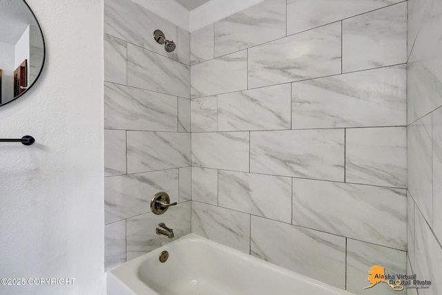 bathroom featuring tub / shower combination