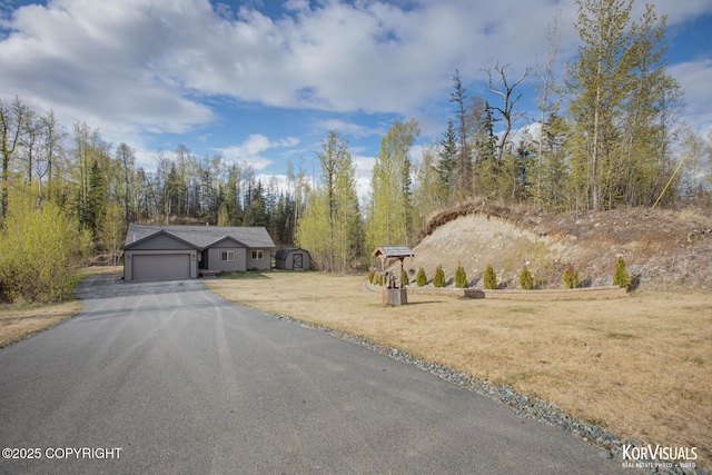 view of asphalt driveway