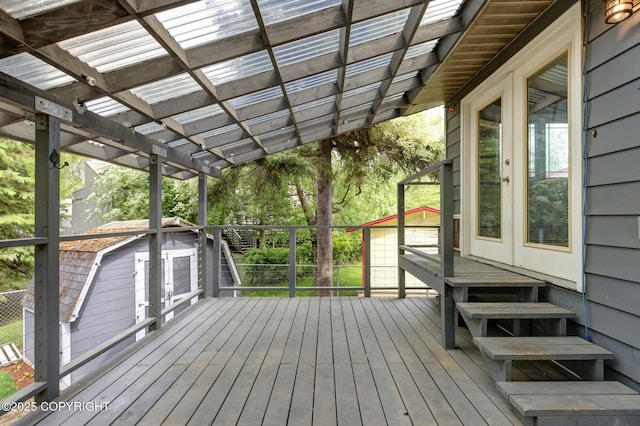 7810 Mae Rene Cir, Anchorage, AK 99502 - wooden deck featuring a pergola