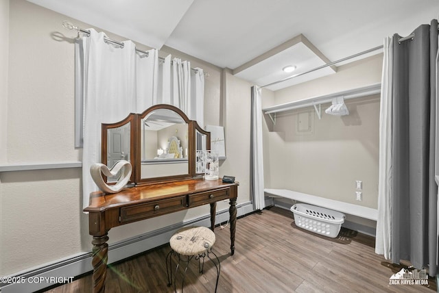 1507 W 47th Ave, Anchorage, AK 99503 - hall with wood finished floors and baseboard heating