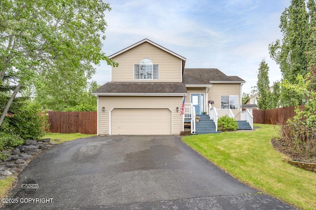 16422 Ondola Cir, Eagle River, AK 99577 - view of front of property with an attached garage, driveway, and a shingled roof