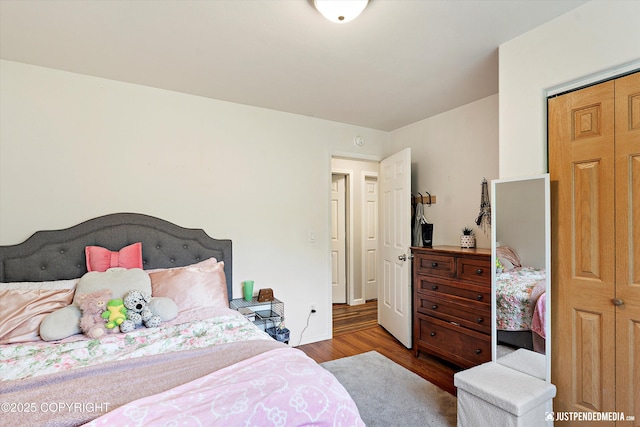 2435 N Ravens Flight Dr, Wasilla, AK 99654 - bedroom with wood finished floors and baseboards