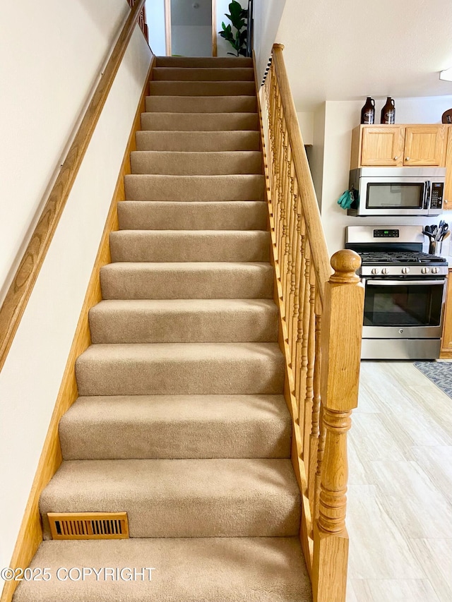 view of stairs
