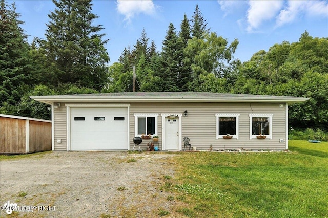 4510 Thomas Ct, Homer, AK 99603 - view of front of property featuring driveway, a front yard, and a garage