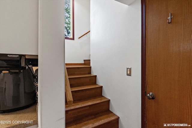 view of stairway