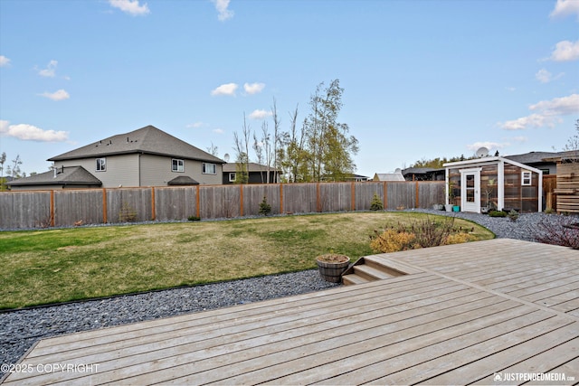 4187 Chiniak Bay Dr, Anchorage, AK 99515 - wooden deck with an outdoor structure