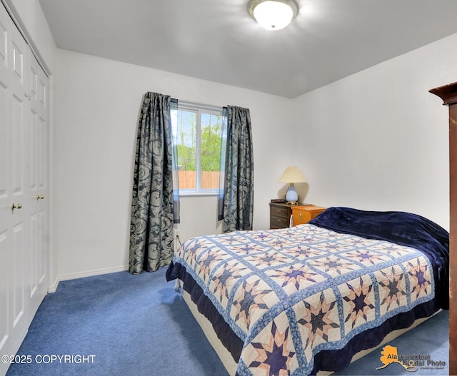 9500 Aphrodite Dr, Anchorage, AK 99515 - bedroom featuring carpet, a closet, and baseboards