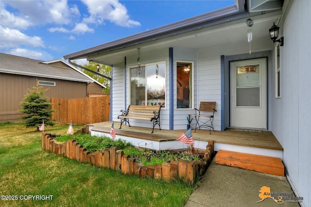 9500 Aphrodite Dr, Anchorage, AK 99515 - entrance to property featuring a porch