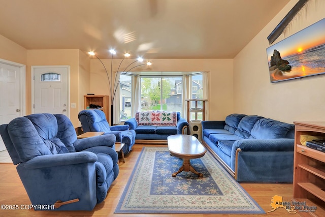 9500 Aphrodite Dr, Anchorage, AK 99515 - living room with light wood-type flooring