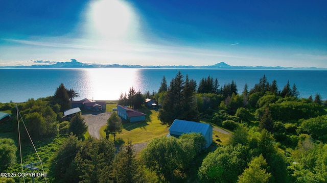 26957 Sterling Hwy, Anchor Point, AK 99556 - aerial view of a water and mountain view