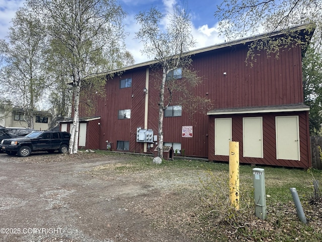 view of back of property