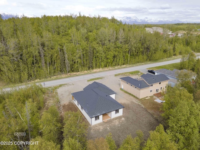 7254 E Riparian Loop, Palmer, AK 99645 - aerial view of property and surrounding area with a forest