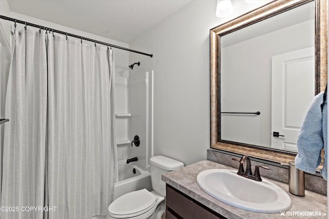 7863 Gate Creek Dr, Anchorage, AK 99502 - full bath with vanity, shower / bath combination with curtain, and toilet