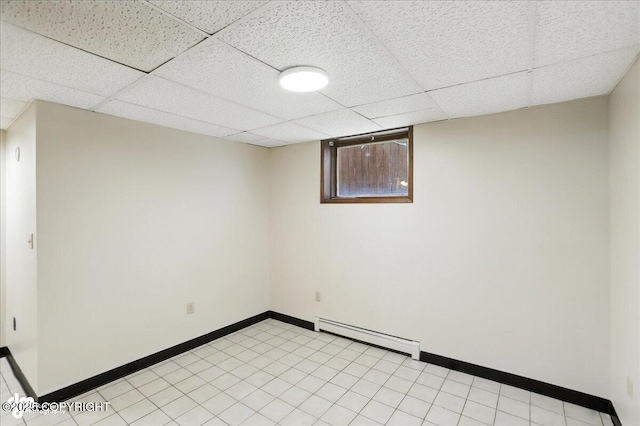 933 W 20th Ave, Anchorage, AK 99503 - finished below grade area with baseboard heating and a paneled ceiling