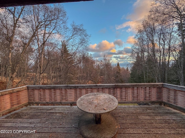 view of deck