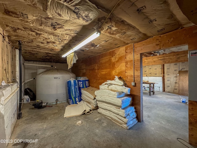 unfinished attic with heating fuel