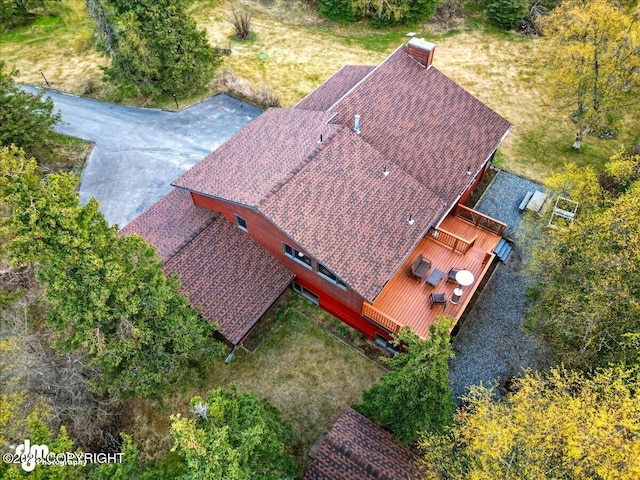 aerial view of property and surrounding area
