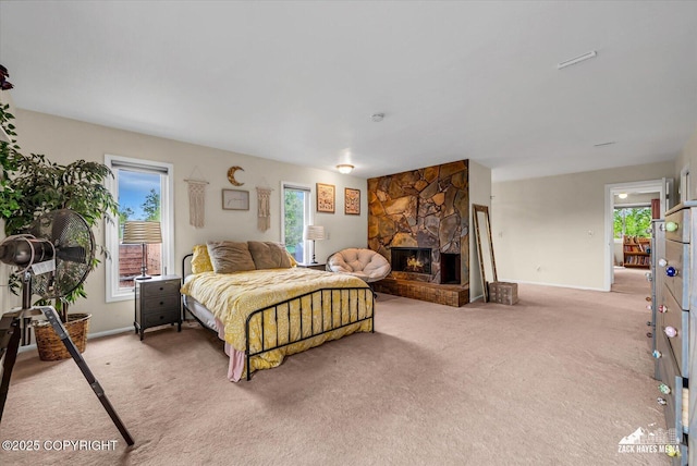 6010 Staedem Dr, Anchorage, AK 99504 - bedroom featuring light carpet and multiple windows